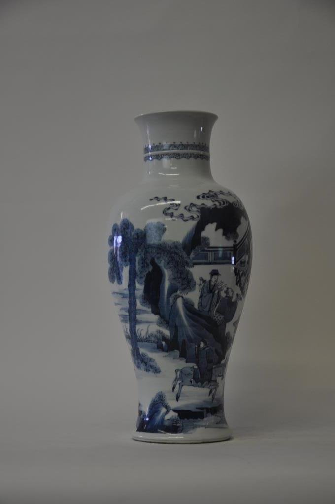 20th Century Chinese Blue and White Porcelain Vase (1 of 8)