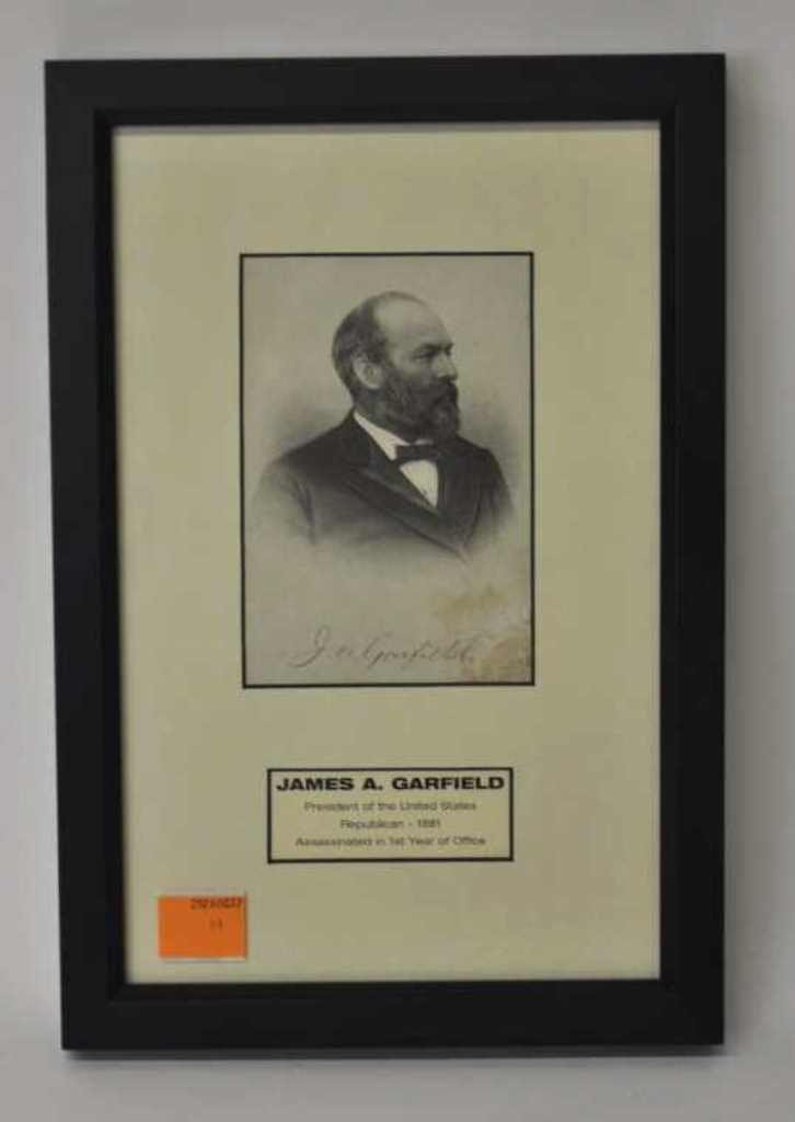 James Garfield Signed Cabinet Card (1 of 6)