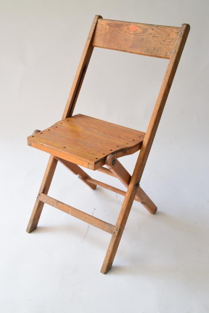 Oak Folding Chair (1 of 7)