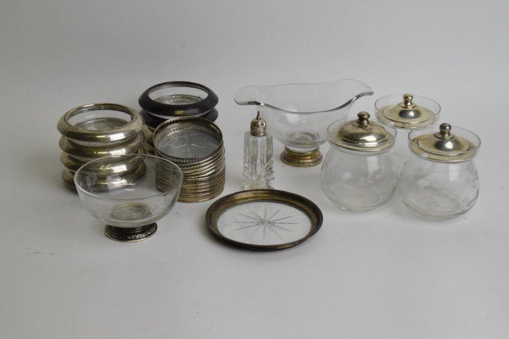 27 Pieces Crystal with Sterling Silver Mounts (1 of 9)