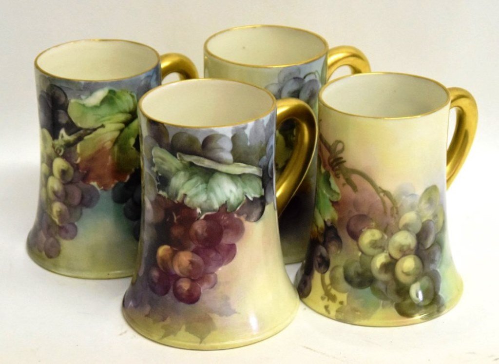 Four Belleek Tankard Mugs (1 of 8)