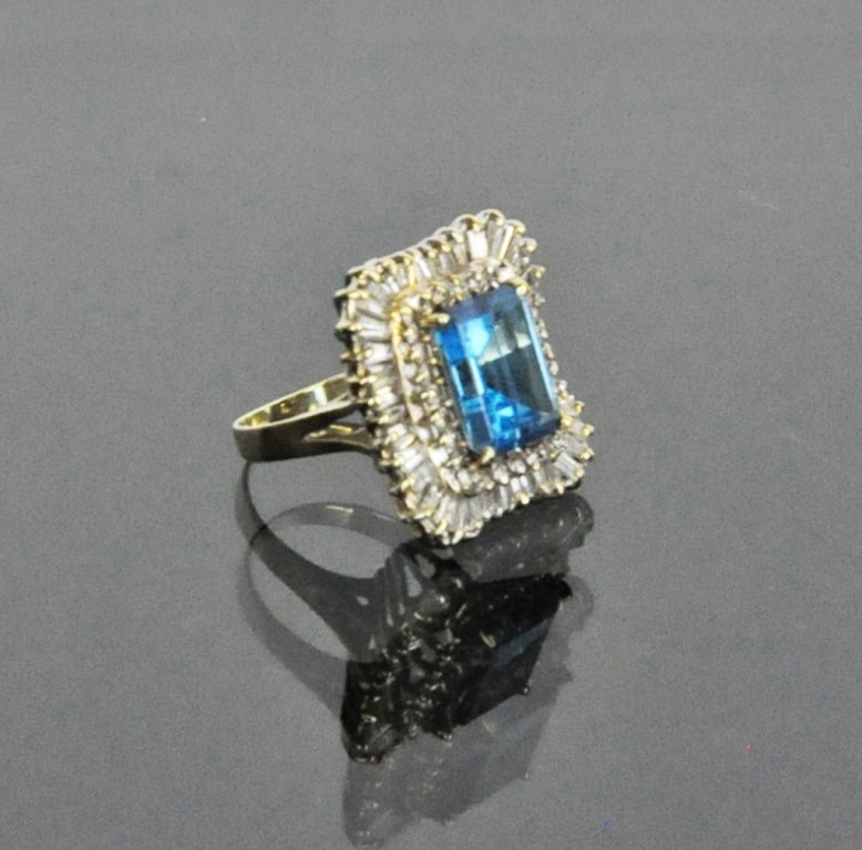 Topaz & Diamond Cocktail Ring (1 of 6)