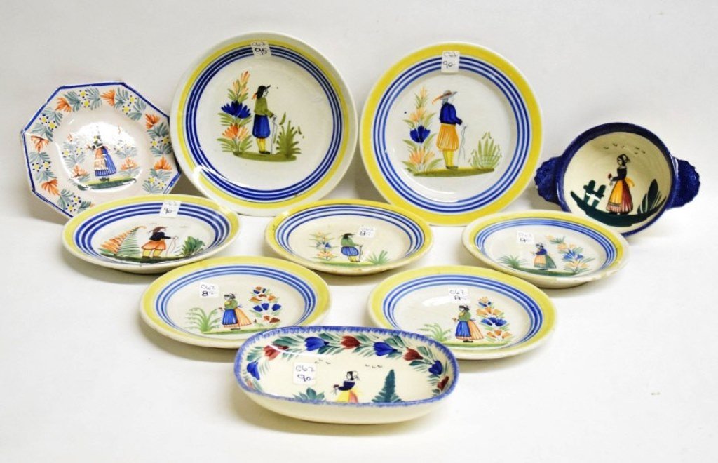 Group 10 Henriot Quimper Plates and Bowls (1 of 7)