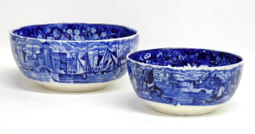 Two Wedgewood Blue and White Porcelain Bowls (1 of 10)