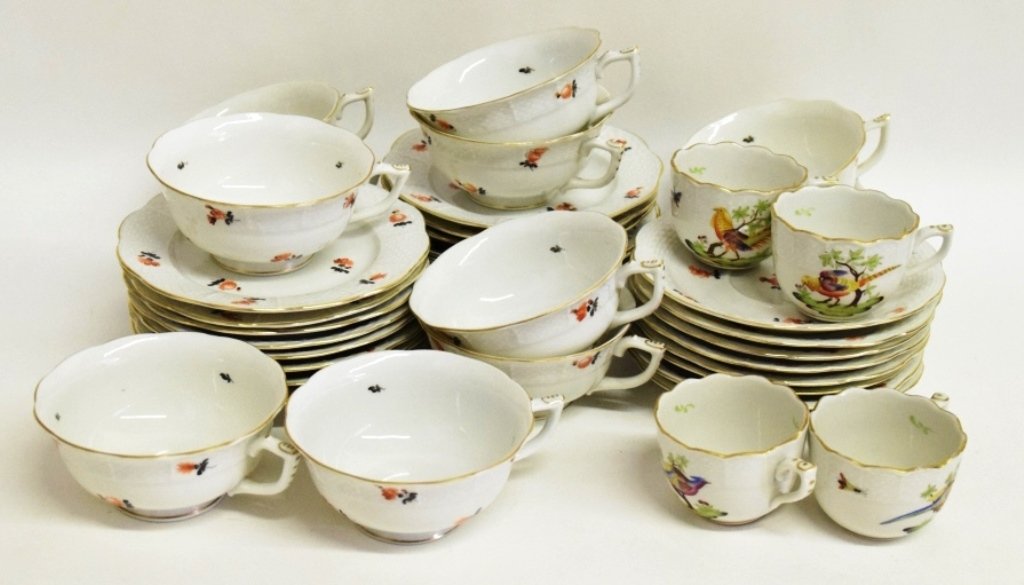 39 Pcs Herend Porcelain Tableware (1 of 9)