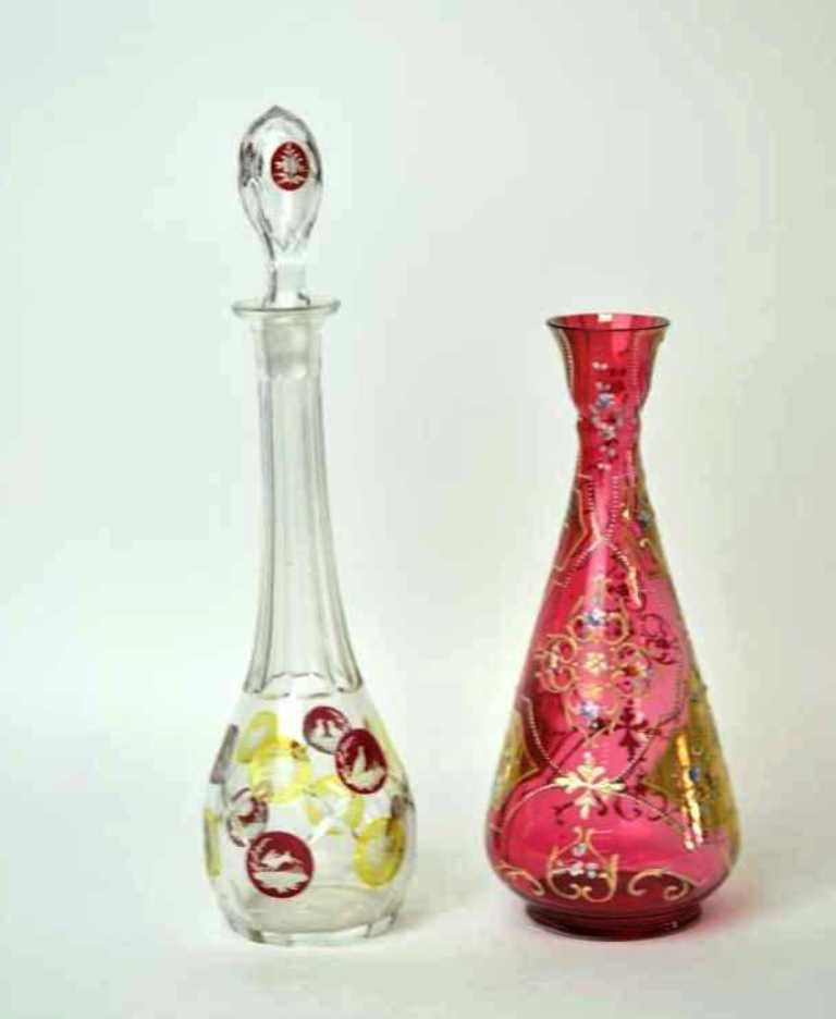 2 Bohemian Glass Decanters (1 of 5)