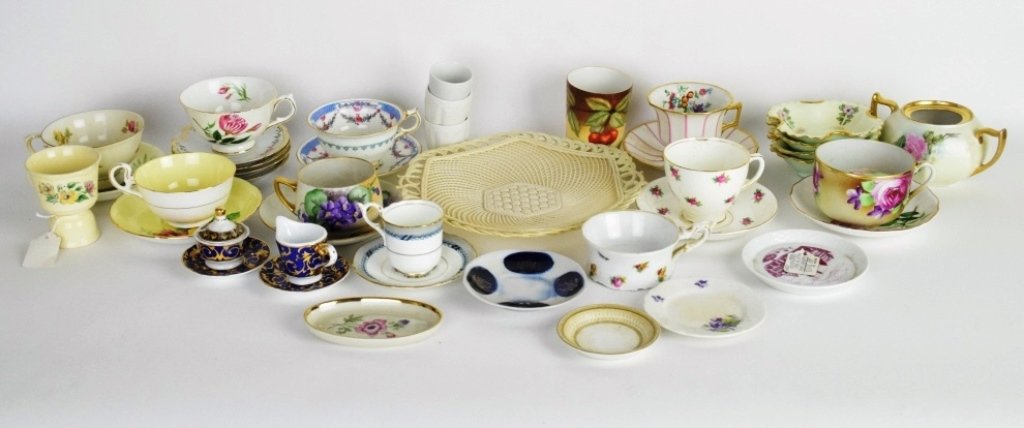 Group 42 Pieces Misc Porcelain Tea Cups, Plates (1 of 10)