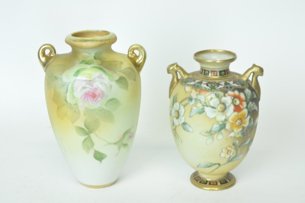 Two Porcelain Nippon Vases (1 of 10)