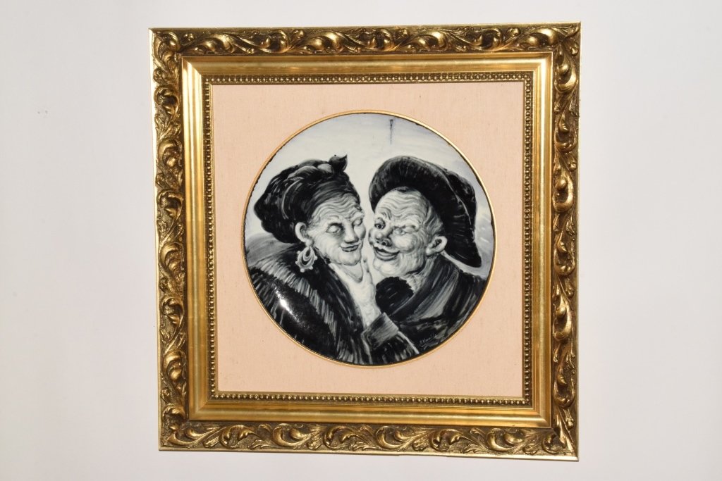 Spanish P. Zorrilla signed Porcelain Charger (1 of 9)