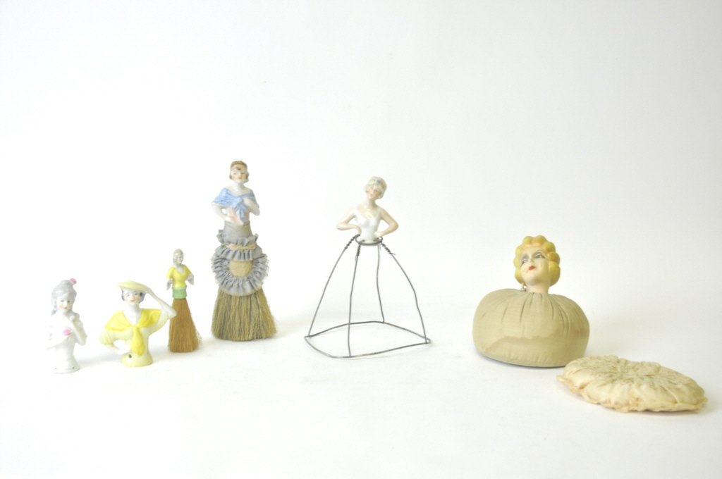 Seven Porcelain Half Figurines (1 of 9)
