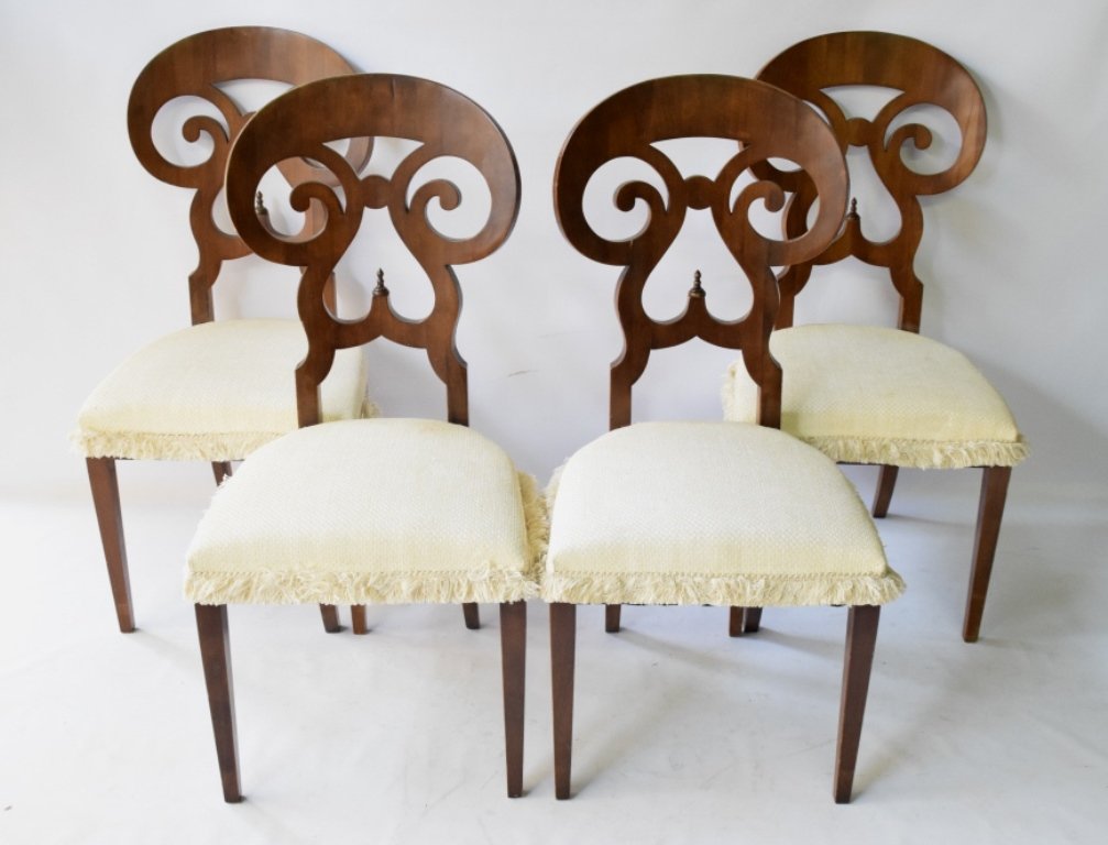 Set of 4 Biedermeier Style Chairs (1 of 9)
