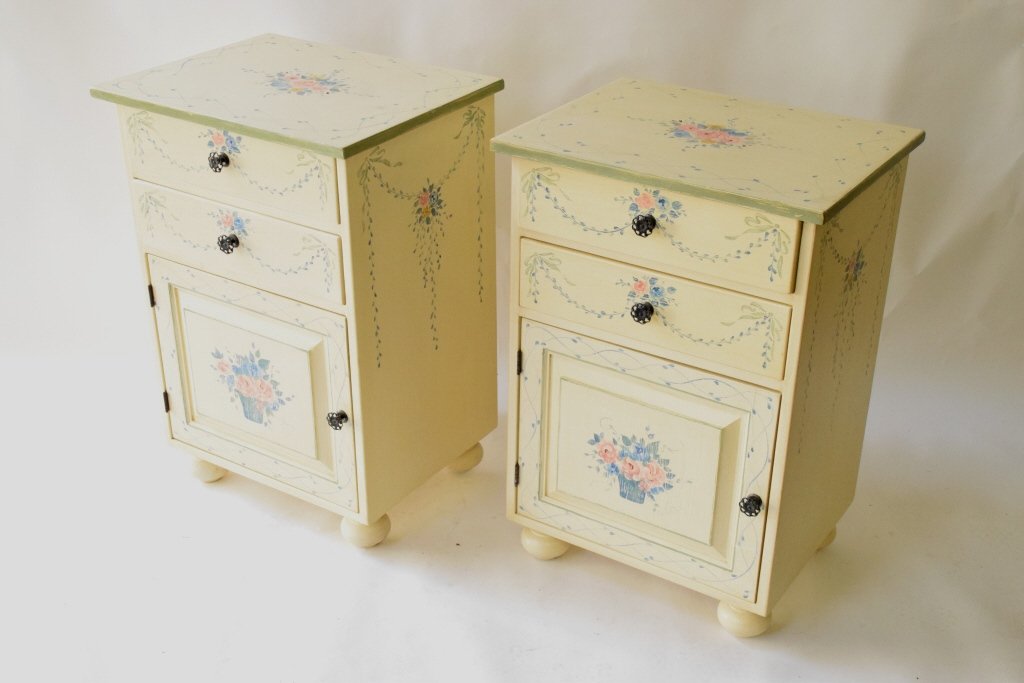 Pair Painted Night Stands (1 of 10)