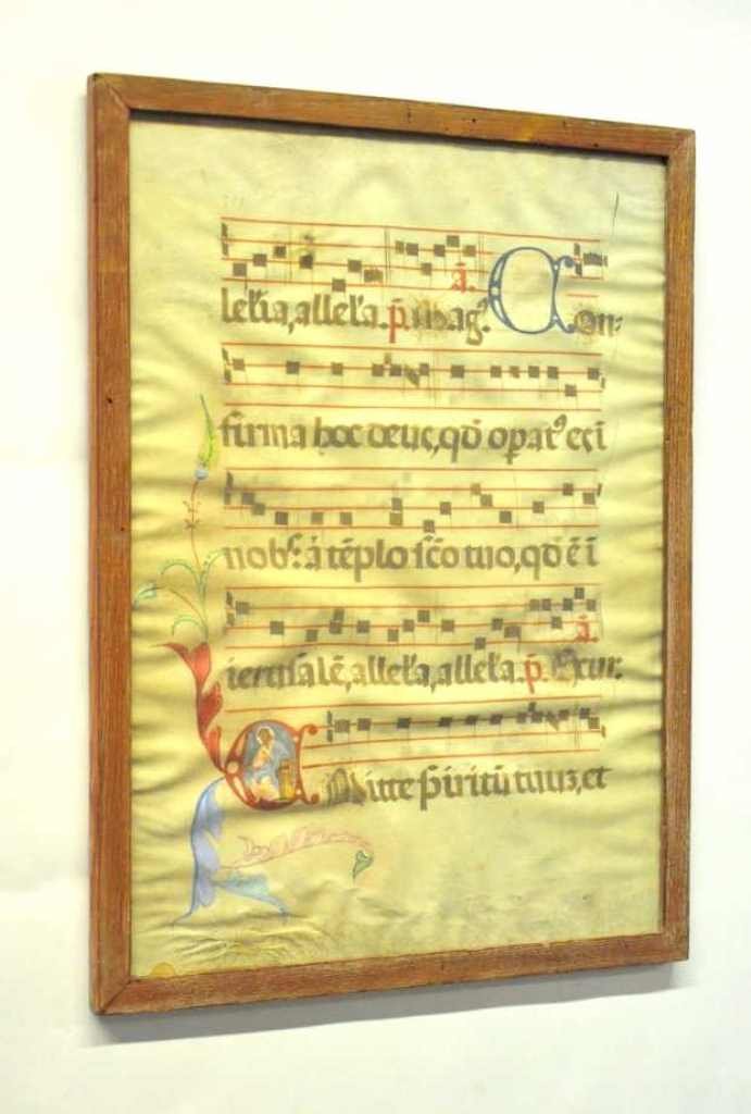 Medieval Liturgy Manuscript Leaf on Vellum (1 of 7)