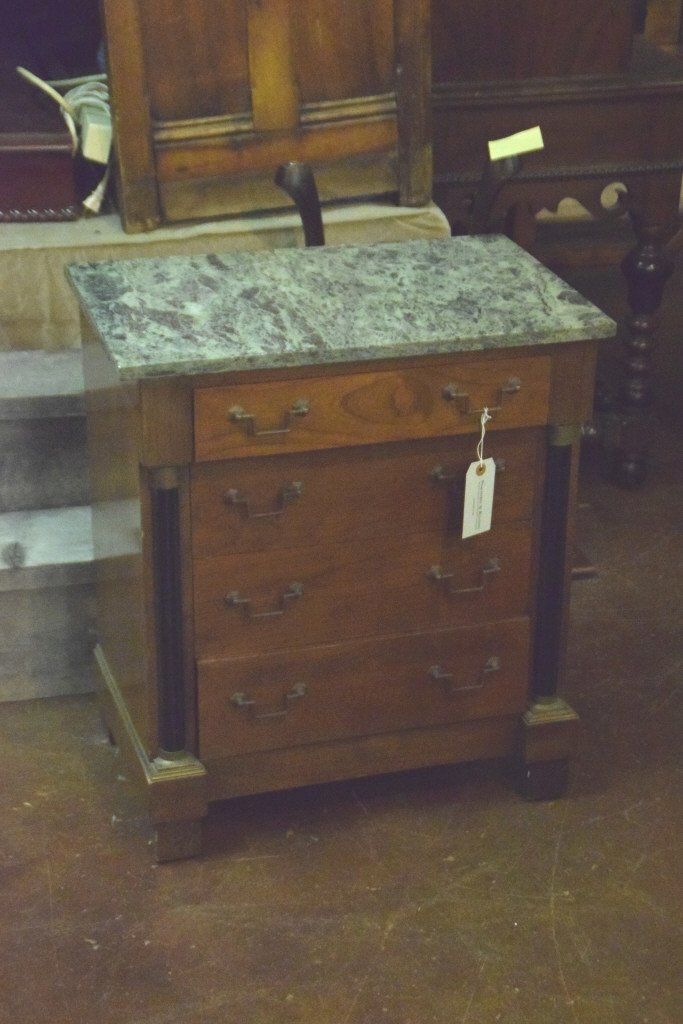 Empire Style Marble Top Commode (1 of 3)