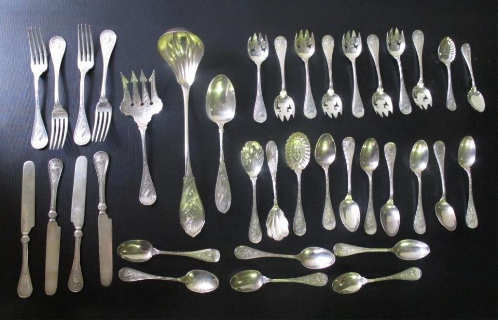 Group 37 Antique Persian Sterling Flatware (1 of 10)