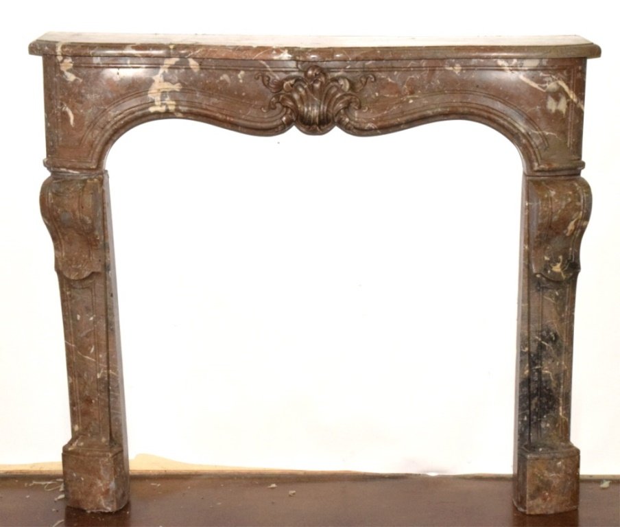 Louis XV Style Marble Mantle (1 of 10)