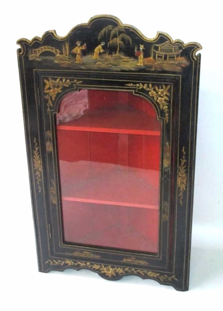 Chinoiserie Hanging Corner Cabinet (1 of 10)