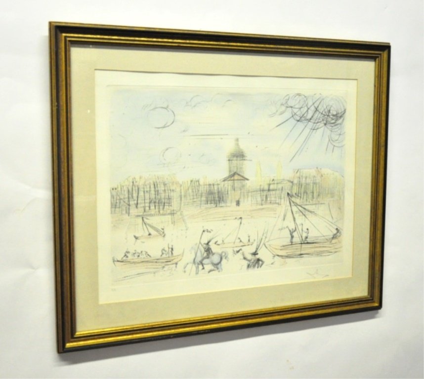 Dali Signed Color Etching (1 of 9)