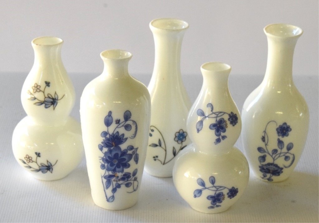 Five Miniature Chinese Porcelain Vases (1 of 10)