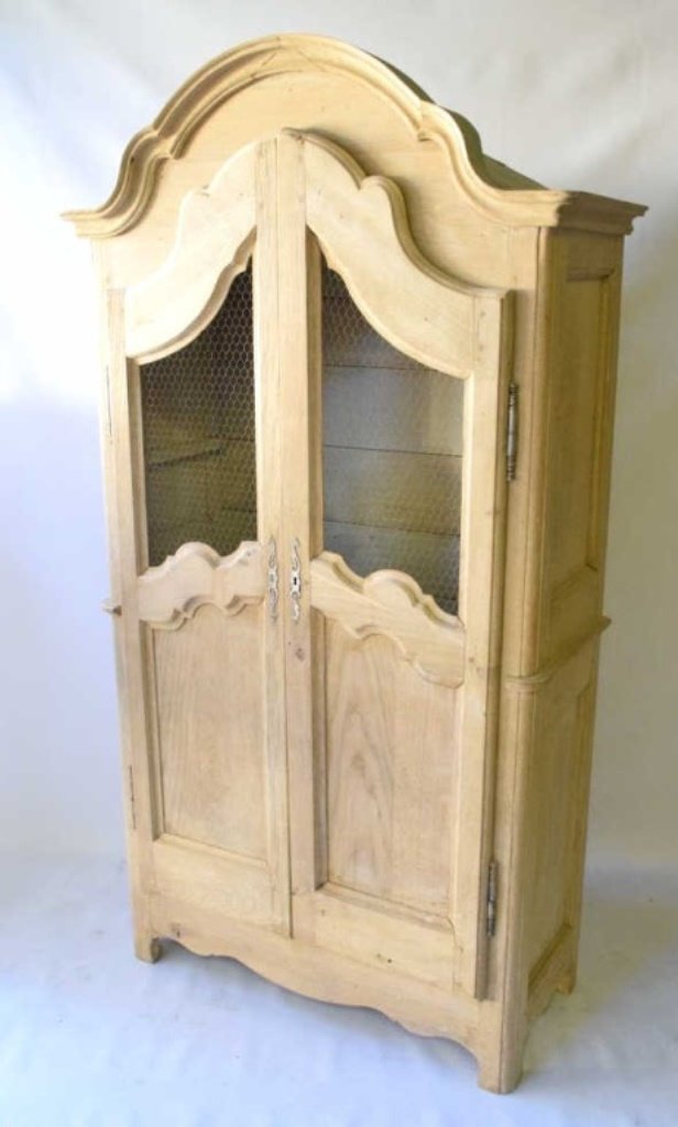 French Bleached Oak Two-Door Cabinet (1 of 10)