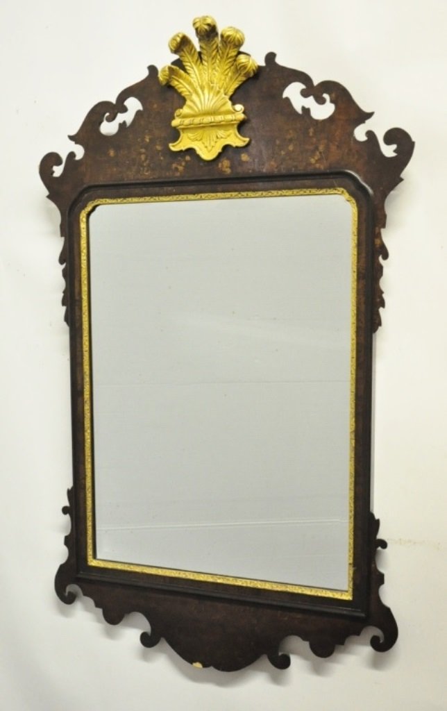 Colonial Williamsburg Walnut, Parcel Gilt Mirror (1 of 8)