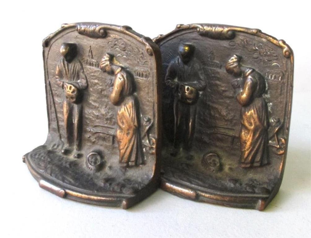 Pair Bronze Bookends (1 of 5)
