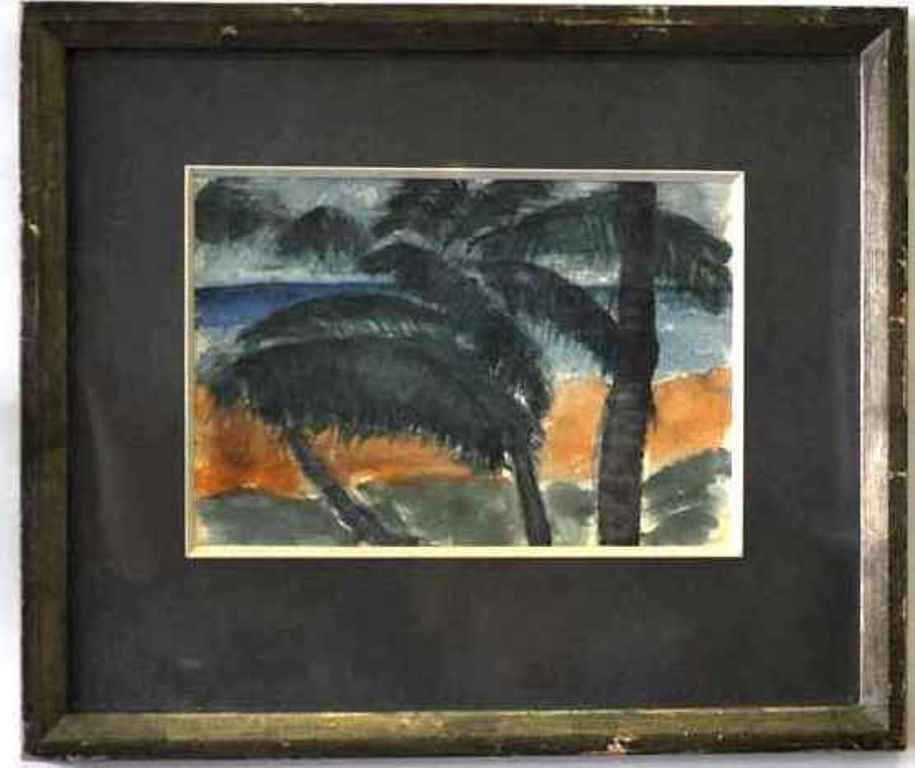 Arnold Hoffman Attr. (20th Century) Watercolor (1 of 10)