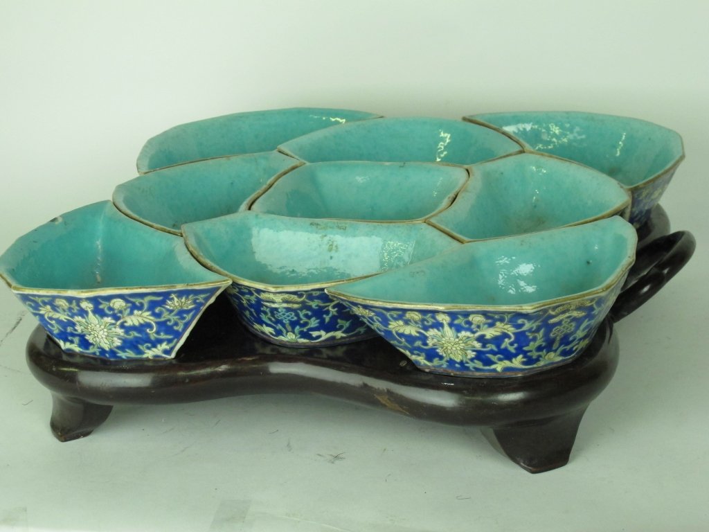Chinese Porcelain Sweetmeat Set (1 of 5)