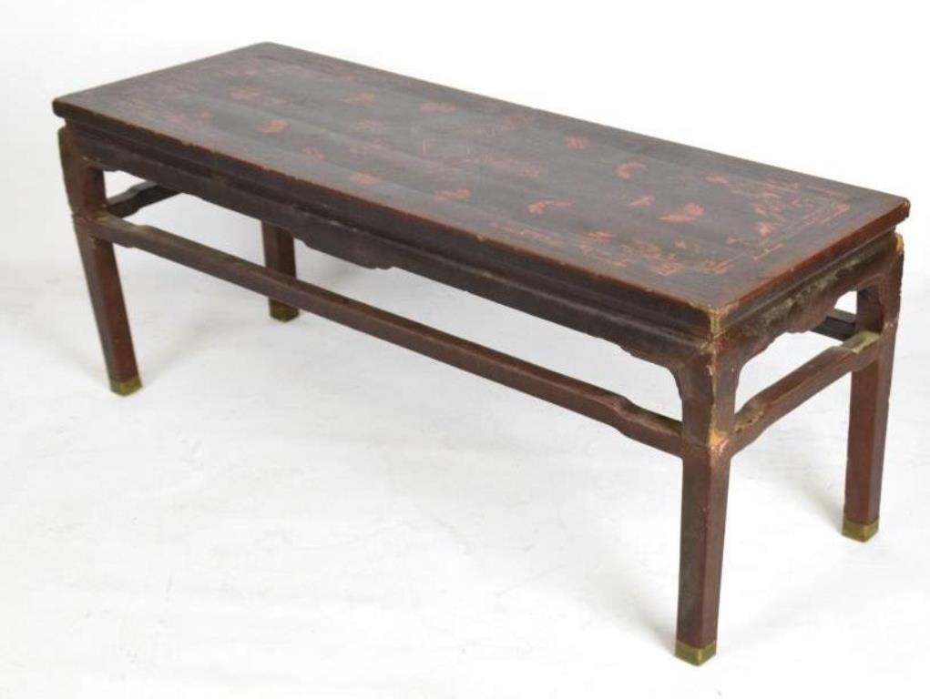 Antique Oriental Lacquer Coffee Table (1 of 10)