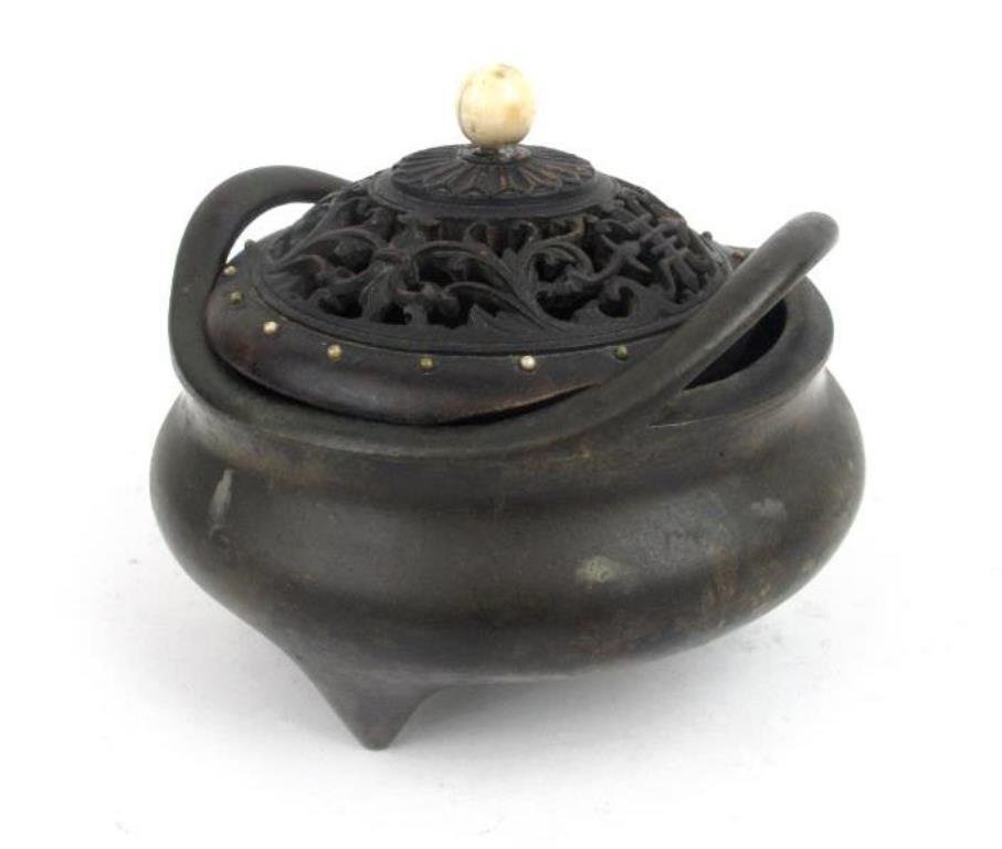 Chinese Bronze Tripod Censer (1 of 9)