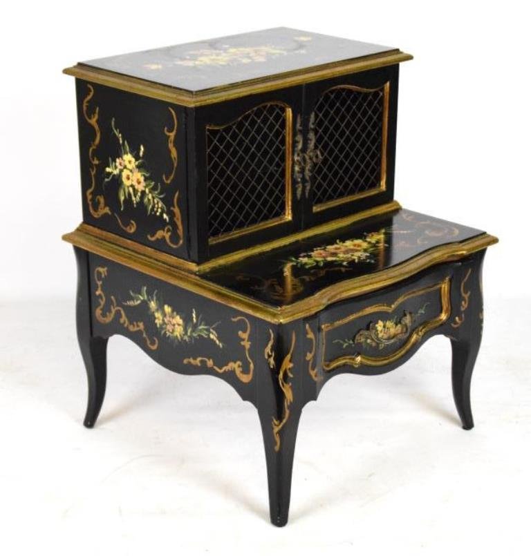 Black Lacquer End Table (1 of 10)