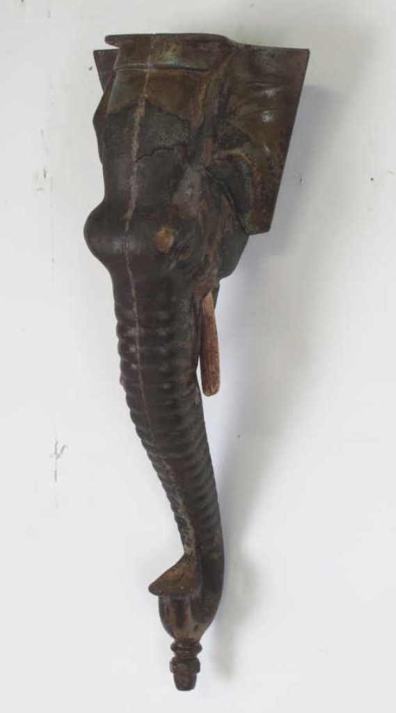 Cast Iron Elephant Wall Mount (1 of 8)