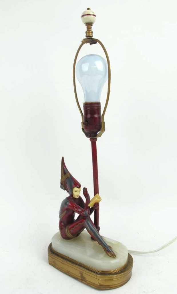 Art Nouveau Figural Lamp (1 of 9)