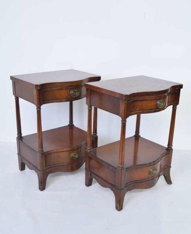 Pair Drexel Mahogany Night Stands (1 of 9)