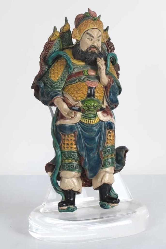 Chinese Polychrome Roof Tile Figure (1 of 10)