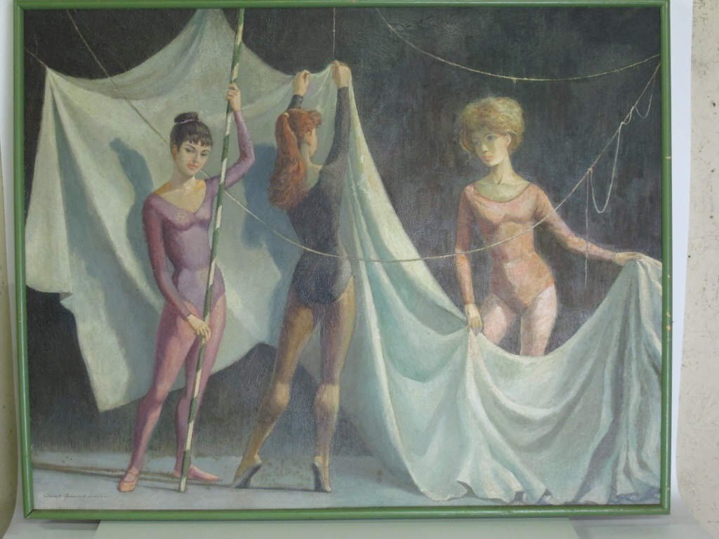 Curt Frankenstein (1900-) Oil on Masonite (1 of 8)