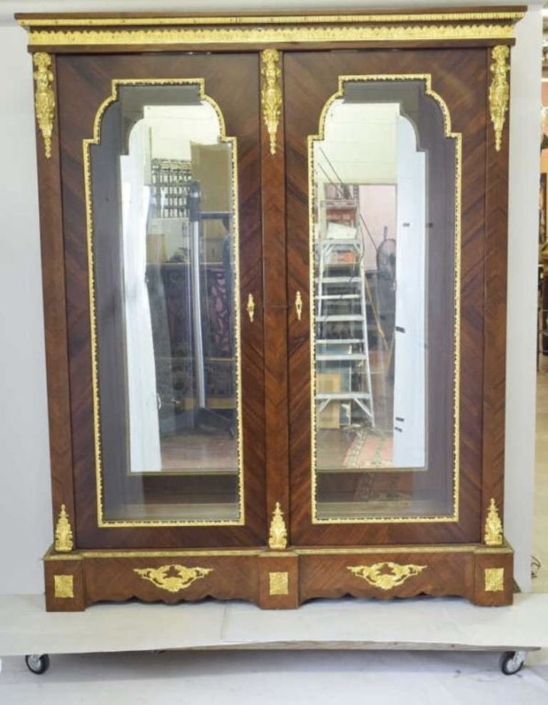 Rosewood Parquetry Vitrine with Ormolu Mounts (1 of 4)