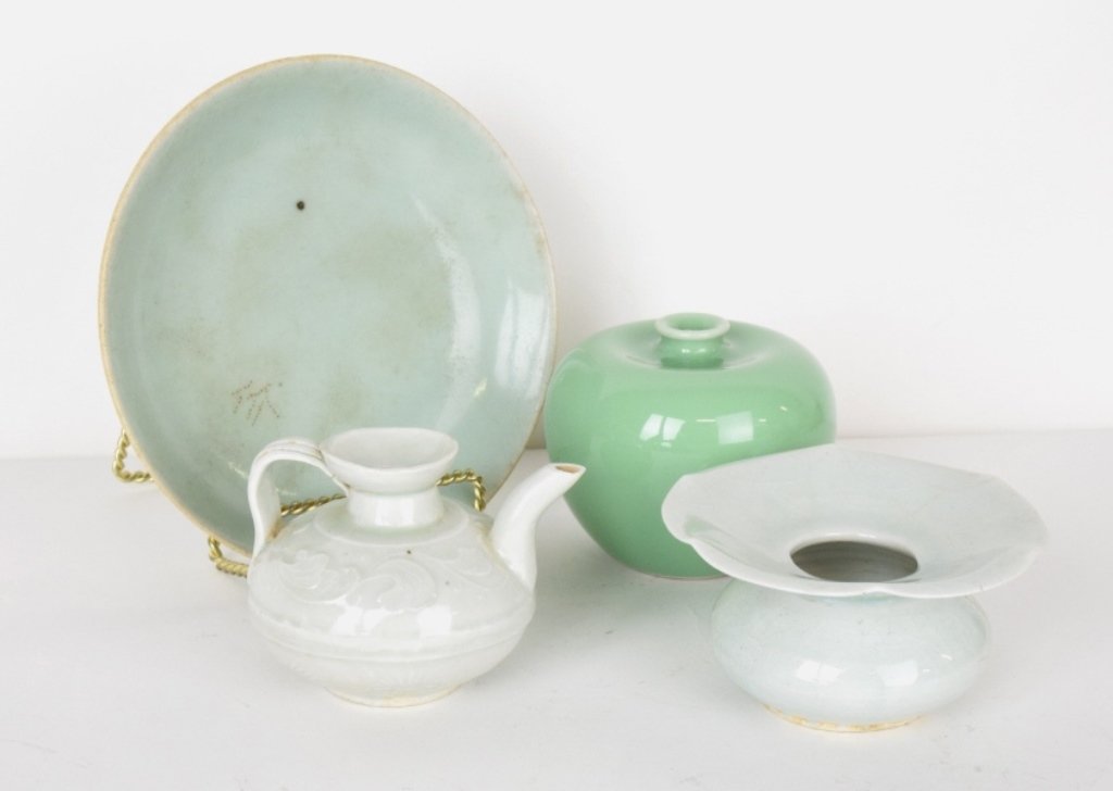 Group 4 Small Chinese Celadon Porcelain (1 of 10)