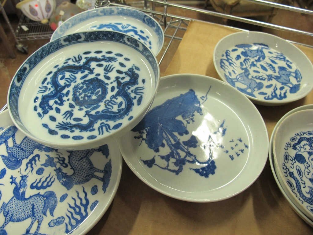 Seven Chinese Porcelain Shallow Bowls (1 of 5)