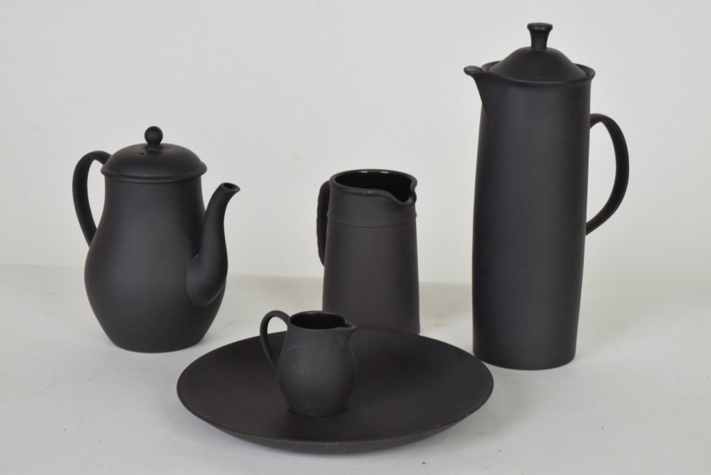 Group 5 Pcs Wedgwood Basalt Egyptian Ware (1 of 9)