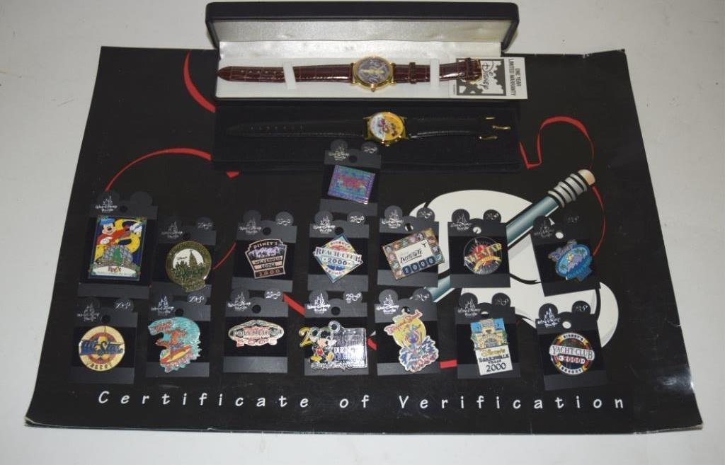 Limited Edition Disney Watches and Pins (1 of 10)