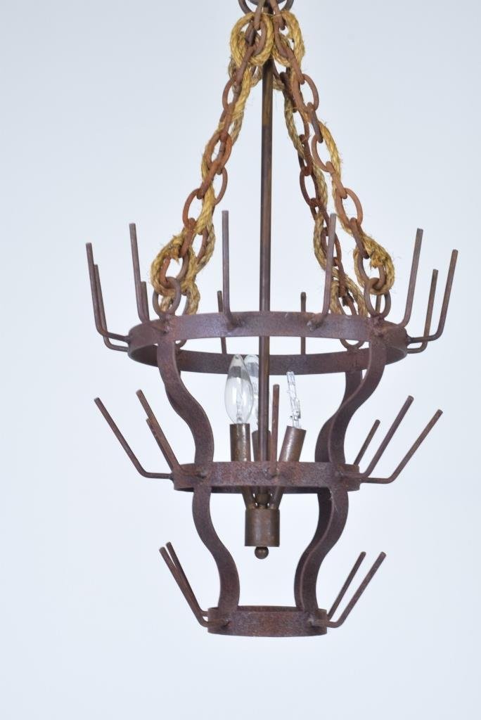 Hanging Wrought Iron Fixture (1 of 5)