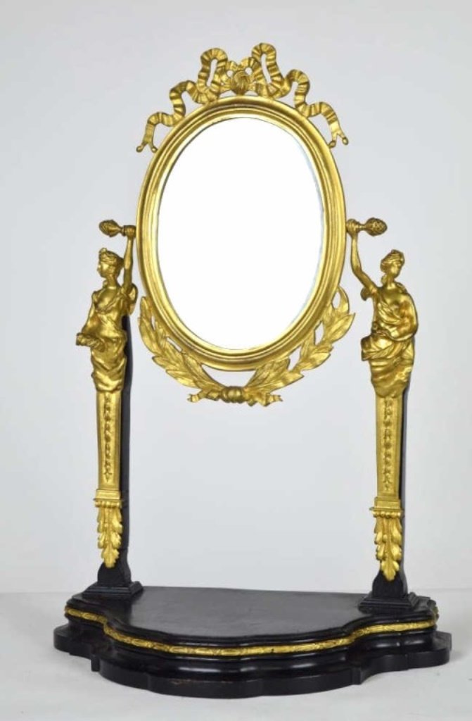 French Gilt Bronze Dressing Mirror (1 of 9)