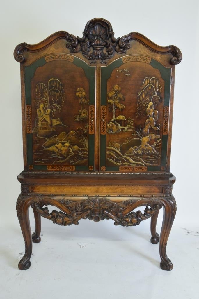 Chinoiserie Decorated Court Cabinet (1 of 8)