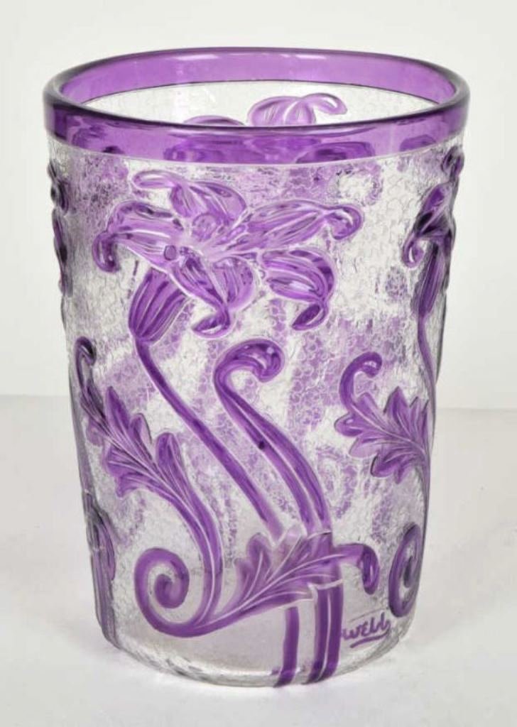 Thomas Webb Cameo Glass Vase (1 of 7)