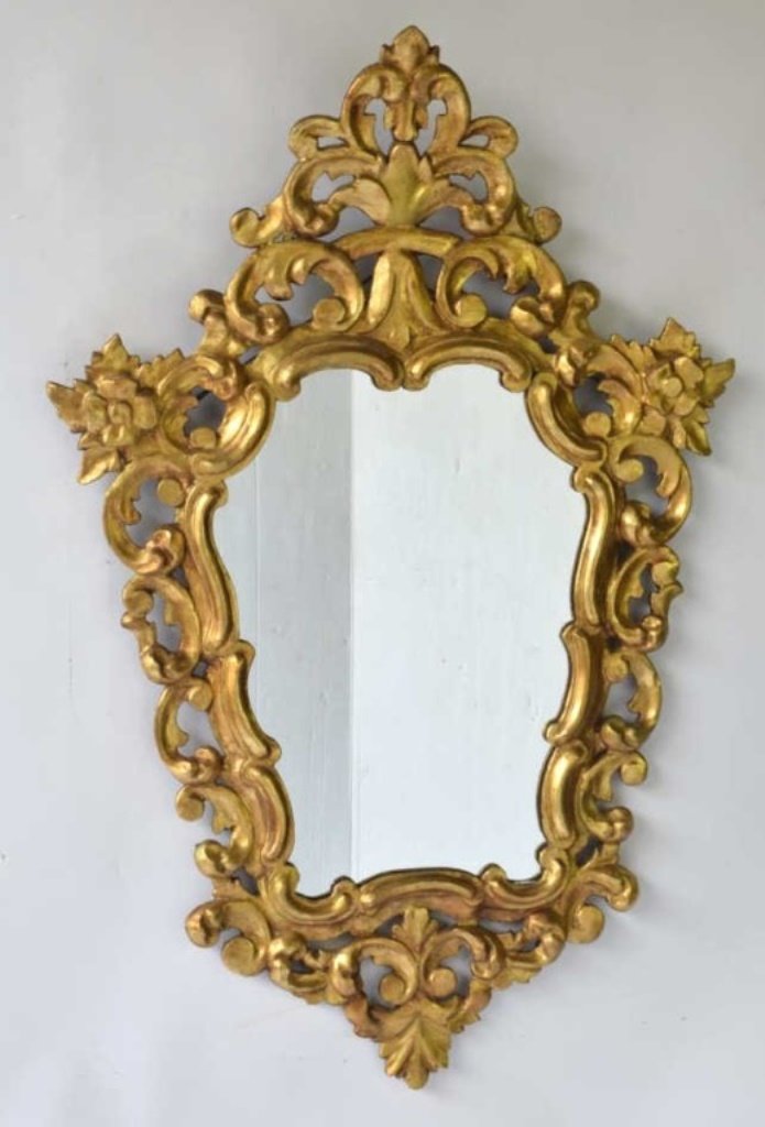 Antique Italian Gilt Wood Mirror (1 of 9)