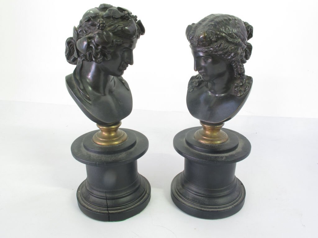 Pair Bronze Busts (1 of 7)