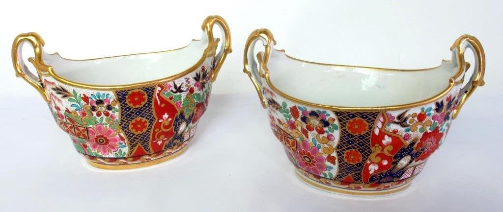 Two Crown Derby Imari Cache Pots (1 of 5)