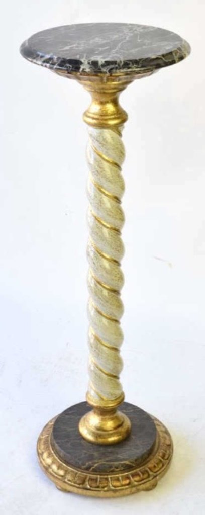 Venetian Marble Top Pedestal Stand (1 of 7)