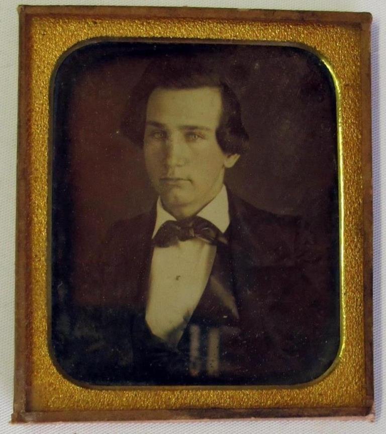 Cased Daguerreotype Col. Thompson Bird Lamar (1 of 8)